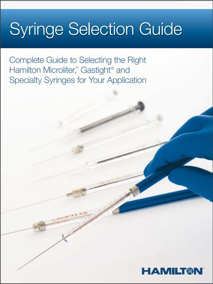 Syringe Selection - Gastight, Microliter and Specialty