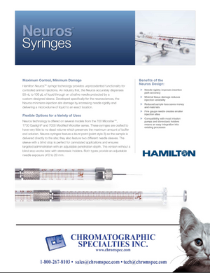 Neuros™ Syringes