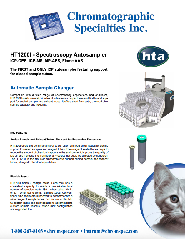HT1200I Spectroscopy Autosampler