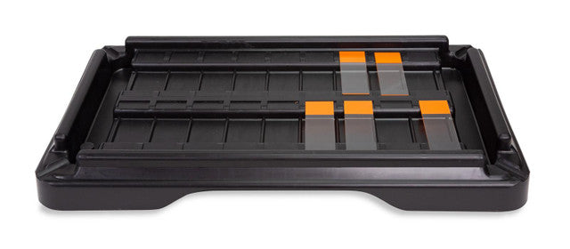18-Place Slide Staining Tray, Black, 1/pk