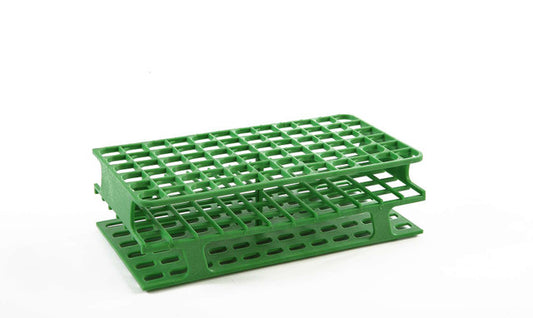 OneRack Tube Rack Full-Size POM 16 mm 72-Place, Green, 8/pk