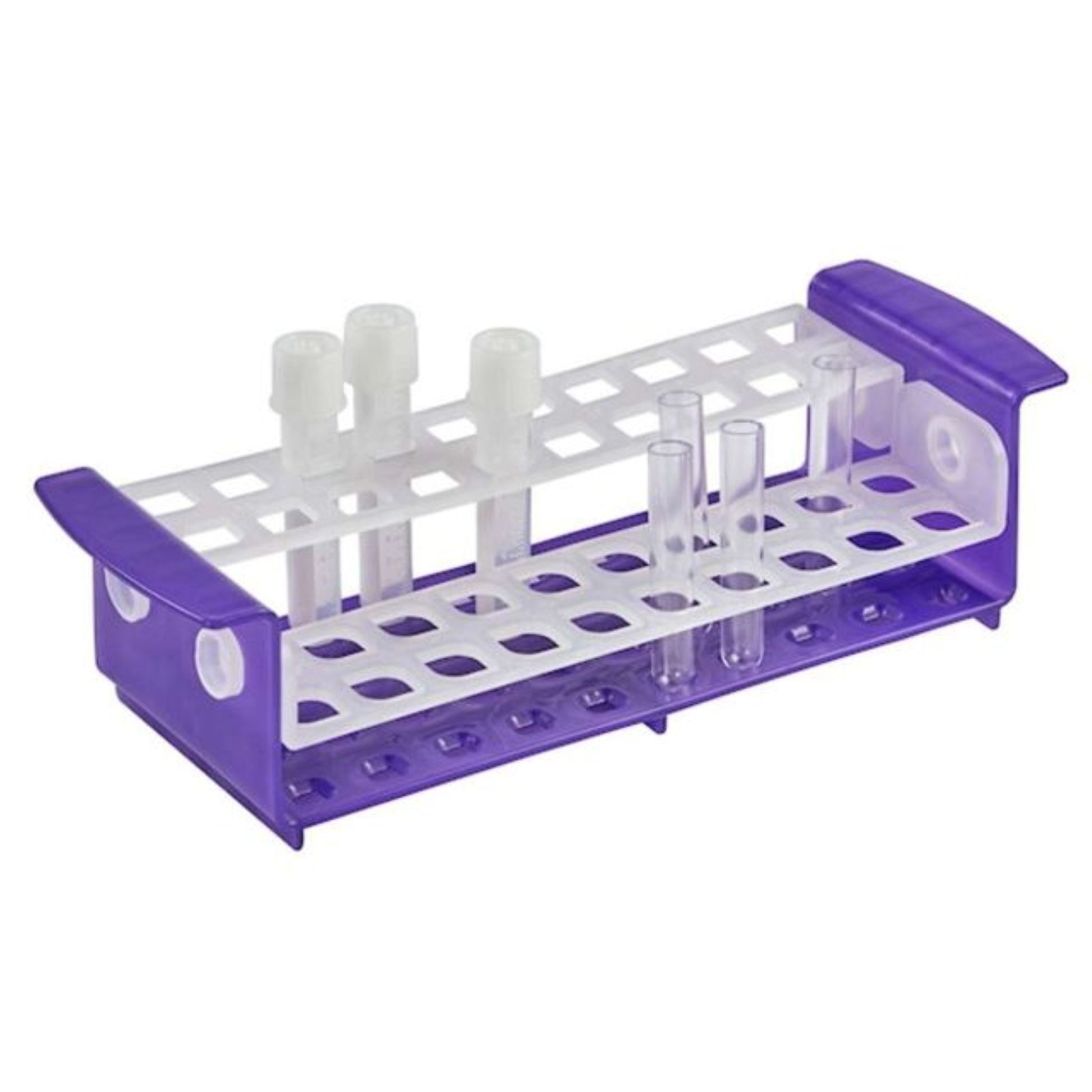 Image of HS120498 - Multi-Tube Rack, 20-Place, 10-17 mm, Purple/Natural, 1/pk
