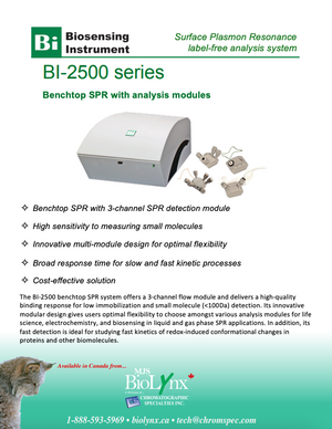 BI-2500 Series Benchtop SPR with analysis modules
