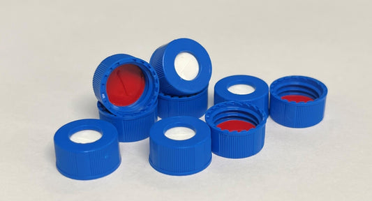 9mm R.A.M.™ Ribbed Cap, Royal Blue, PTFE/Silicone with Slit Lined