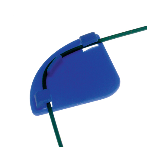 Tubing Elbow, 90 Degrees, Blue PEEK