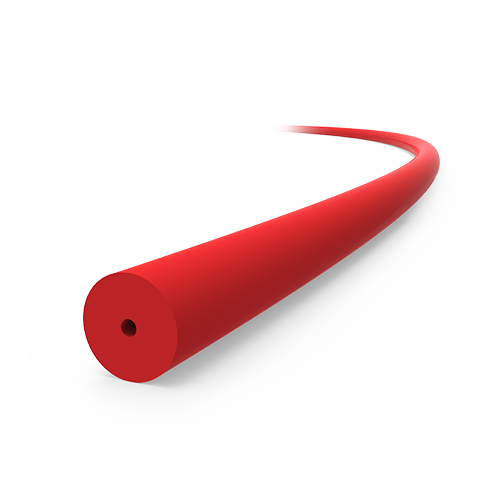PEEK Tubing, 1/32" OD x 0.13mm ID, Solid Red - PRICED PER FOOT, PLEASE SPECIFY LENGTH REQUIRED
