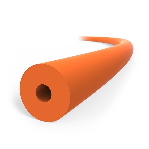 PEEK Tubing, 1/16" OD x 0.50mm ID, Solid Orange, 4500 PSI - PRICED PER FOOT, PLEASE SPECIFY LENGTH REQUIRED