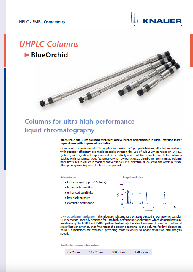 Blue Orchid UHPLC Columns