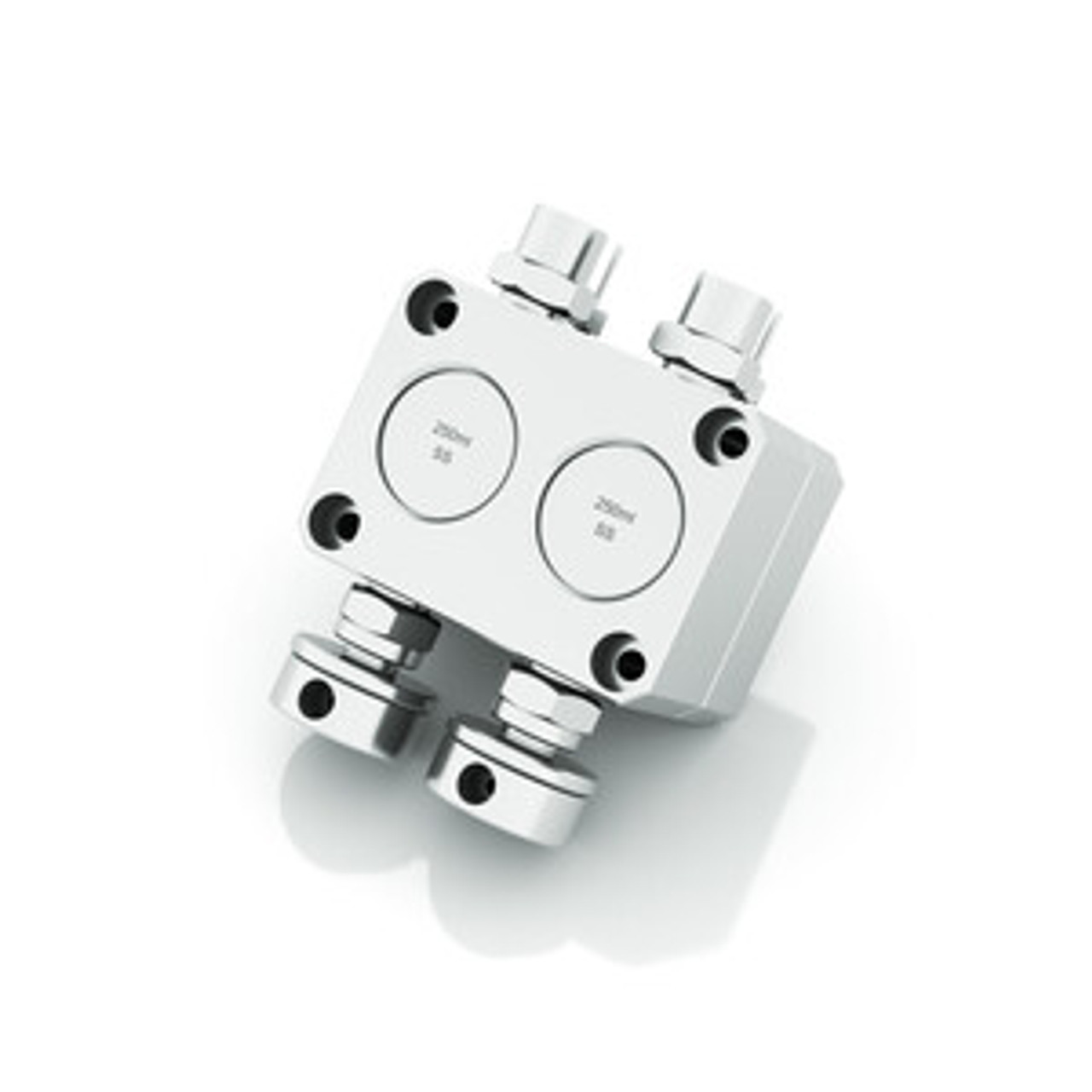 Pump Head, 500 mL, Titanium Inlay, Valve Seal PEEK, 100 bar, Including Accessories, for AZURA Pump P 2.1L, BlueShadow Pump 80P, Smartline Pump 1800 and Smartline Pump 1950.