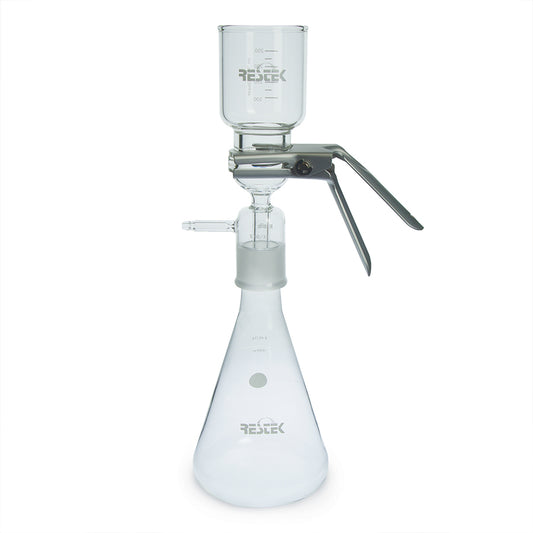 Kontes Glassware, 300mL Funnel, 1000mL Flask, All-Glass Microfiltration Apparatus