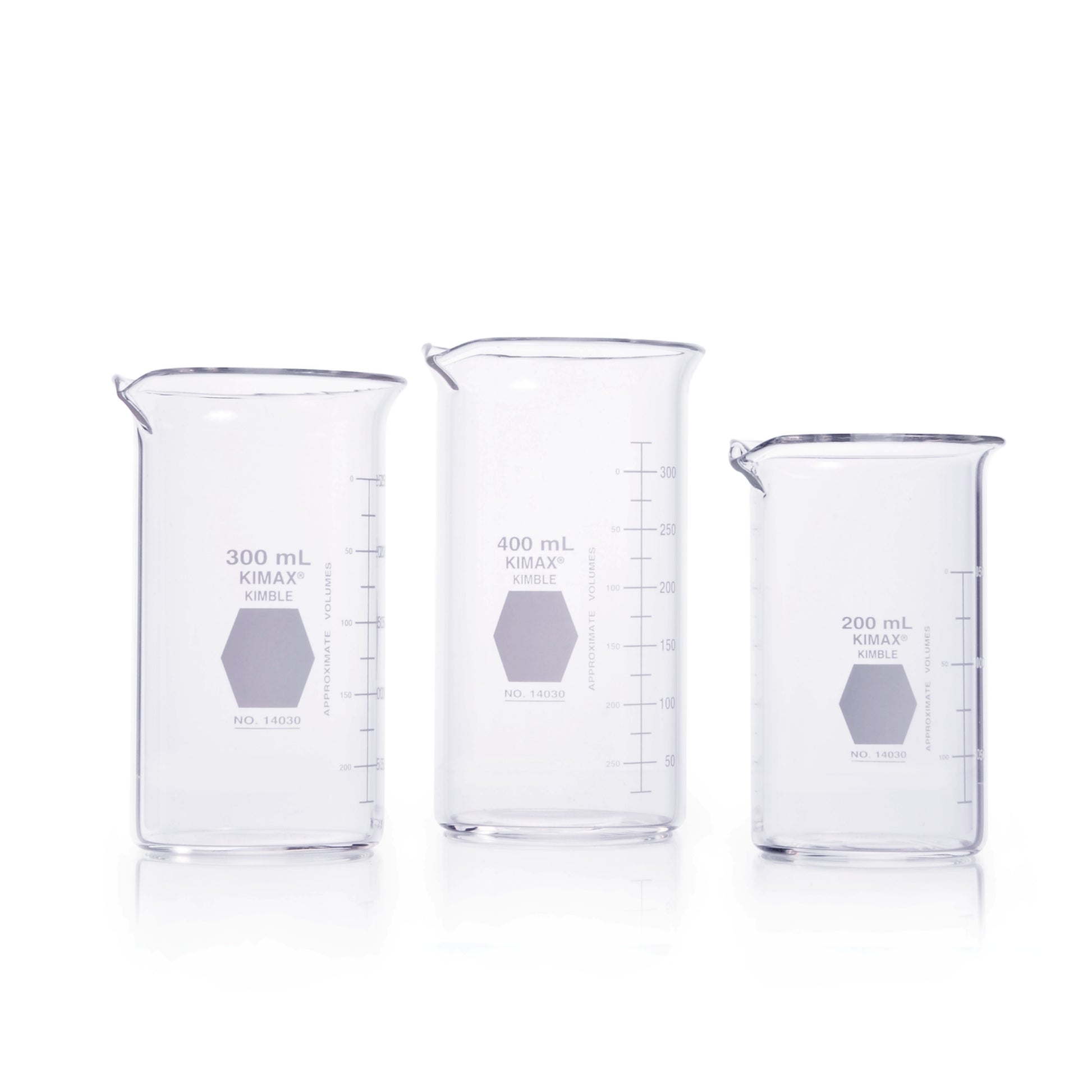 Image of C7814030100 - KIMBLE® KIMAX® Berzelius Beaker, Tall Form, with Spout, 100 mL 48/pk