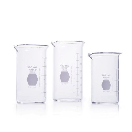 Image of C7814030100 - KIMBLE® KIMAX® Berzelius Beaker, Tall Form, with Spout, 100 mL 48/pk
