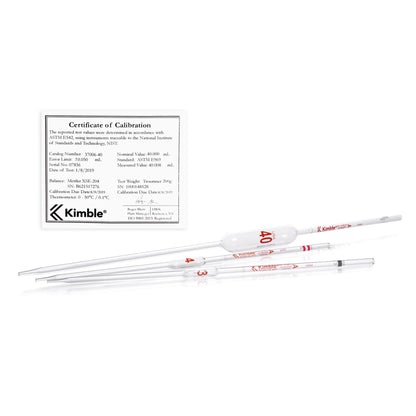 KIMBLE® KIMAX® Volumetric Pipet, Class A, TD, Serialized and Certified, 15 mL