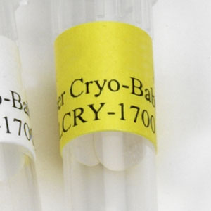 Laser Cryo-Babies®, Small, 0.94” L x 0.5” W. Labels/Sheet: 119. Labels/Package: 2380, Yellow