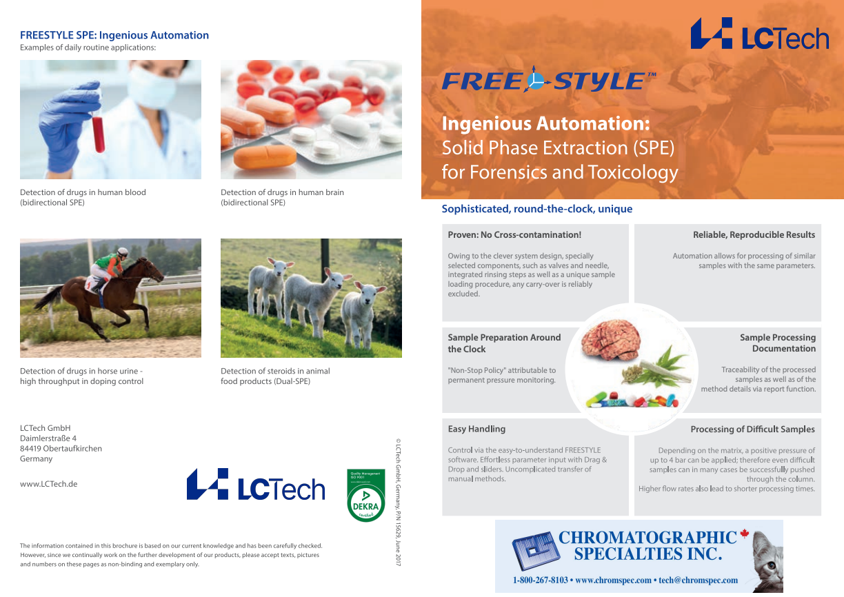 FREESTYLE SPE for Foresnsics and Toxicology