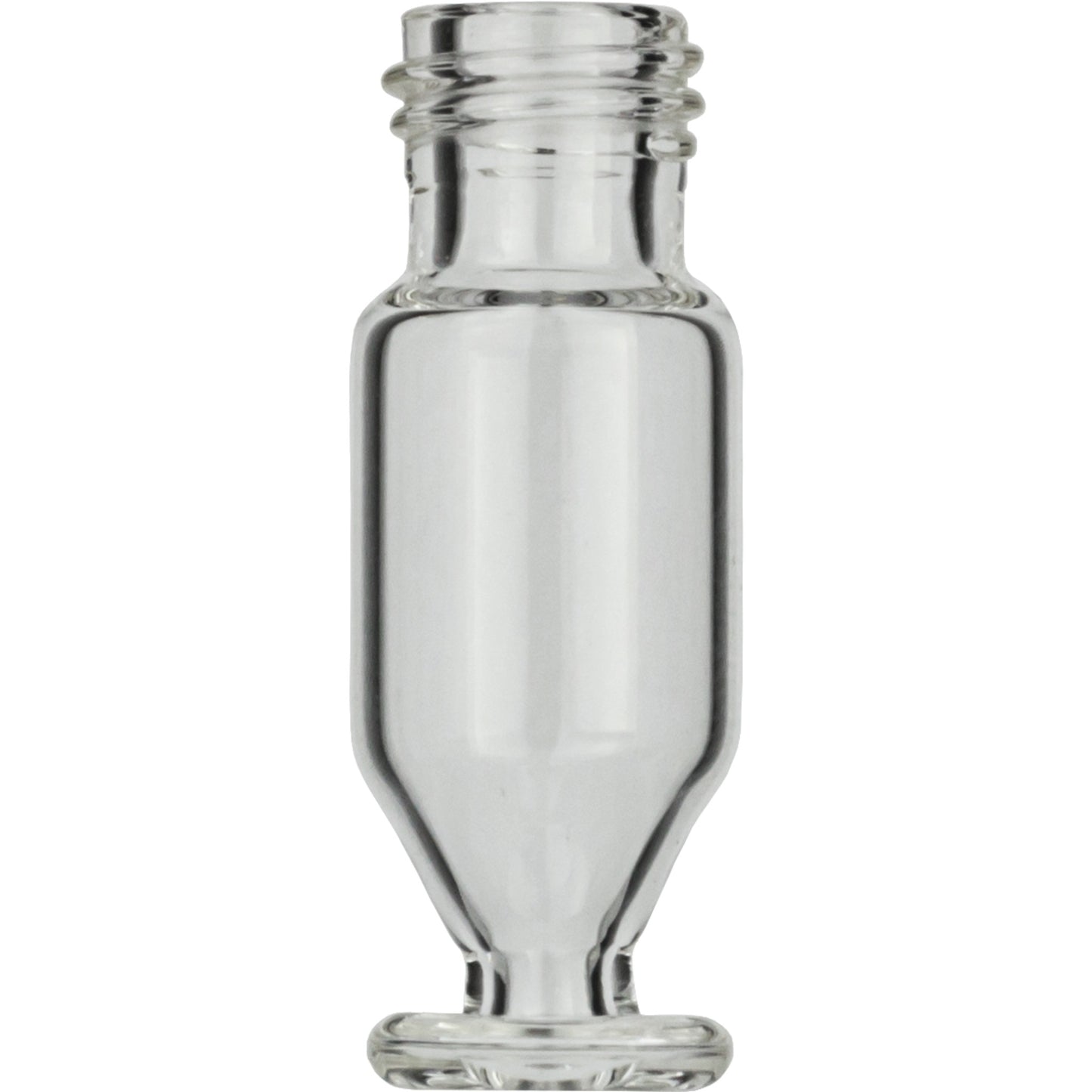 Screw Neck Vial, N 9, 11.6x32.0 mm, 1.1 mL, Conical + Round Pedestal, Clear Glass, 100/pk
