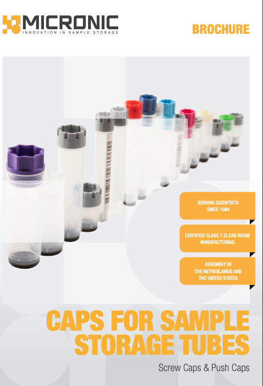 Caps for Sample Storage Tubes - Screw Caps & Push Caps