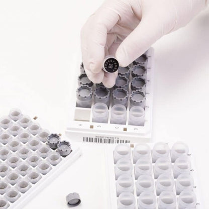 1.00 ml 2D Data-Matrix coded Screw Cap tubes with External Thread Flat Bottom Precapped with Grey Screw Cap Bulk, 5 x 480 Tubes