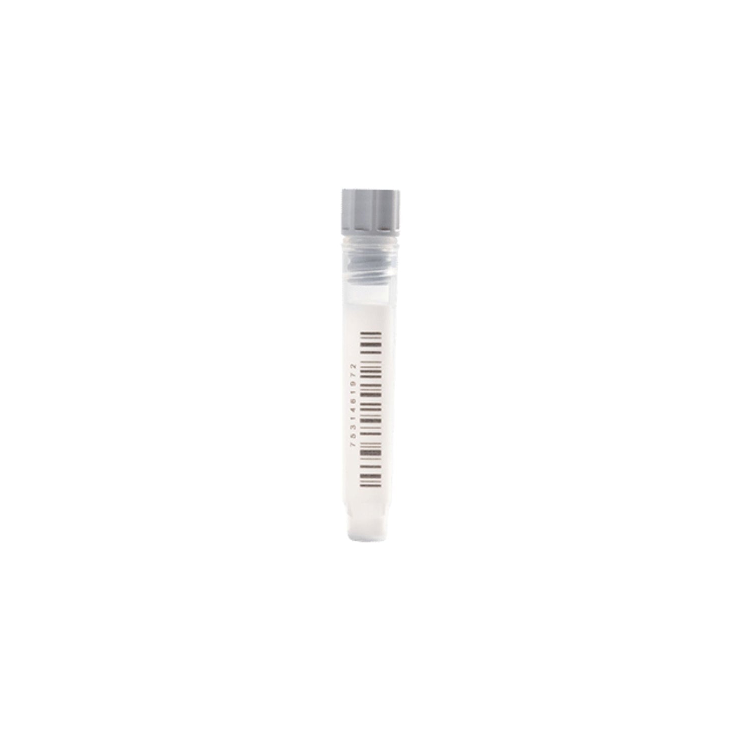 1.40 mL 2D Data-Matrix Coded Screw Cap Tubes with Internal Thread Hybrid W1D V-bottom precapped with Grey Screw Cap in Micronic 96-4 Rack with High Cover (Barcoded A1-H1 side), 2 x 10 Racks