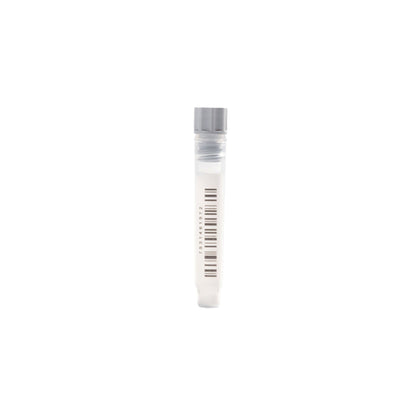 1.40 mL 2D Data-Matrix Coded Screw Cap Tubes with Internal Thread Hybrid W1D V-bottom precapped with Grey Screw Cap in Micronic 96-4 Rack with High Cover (Barcoded A1-H1 side), 2 x 10 Racks