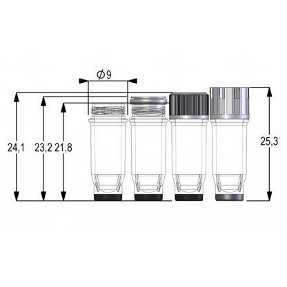 0.40 mL 2D Data-Matrix coded Screw Cap tubes with External Thread V-bottom Precapped with Grey Screw Cap IG in Micronic 96-1 Rack with high cover (Barcoded A1-H1 side), 4 x 10 racks