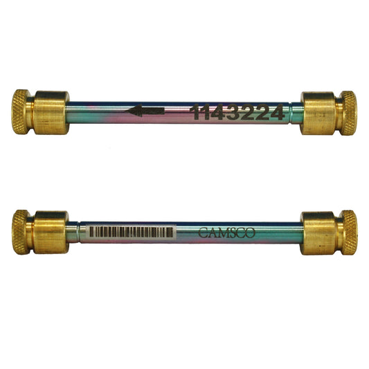 1/4" x 3.5" Stainless Steel Tube, Chromosorb 106 60/80, Unconditioned, Brass Analytical Cap, For Perkin Elmer, Markes & Shimadzu, Minimum Order Quantity of 10