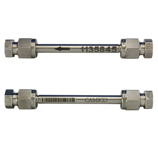 1/4" x 3.5" Stainless Steel Tube, Carbotrap 300, Unconditioned, SS Compression Caps (Swagelok), For Perkin Elmer, Markes & Shimadzu, Minimum Order Quantity of 10