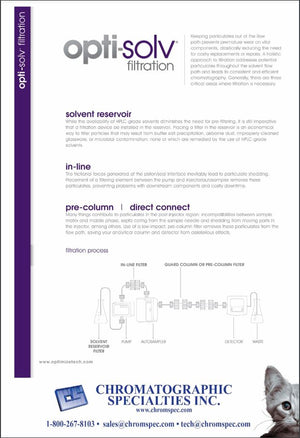 OPTI-SOLV HPLC PRE-Column Filters