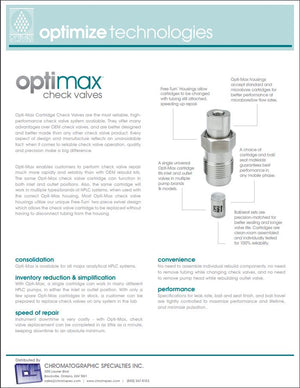 OPTI-MAX Check Valve System