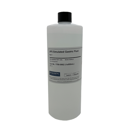 USP Simulated Gastric Fluid with Enzyme, 2-Part, 950 mL, Ships In Insulated Cooler ***Important - Product Must Be Refrigerated**