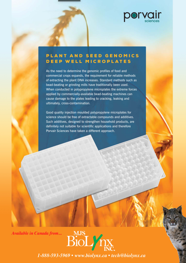 Plant and seed Genomics Deep Well Microplates