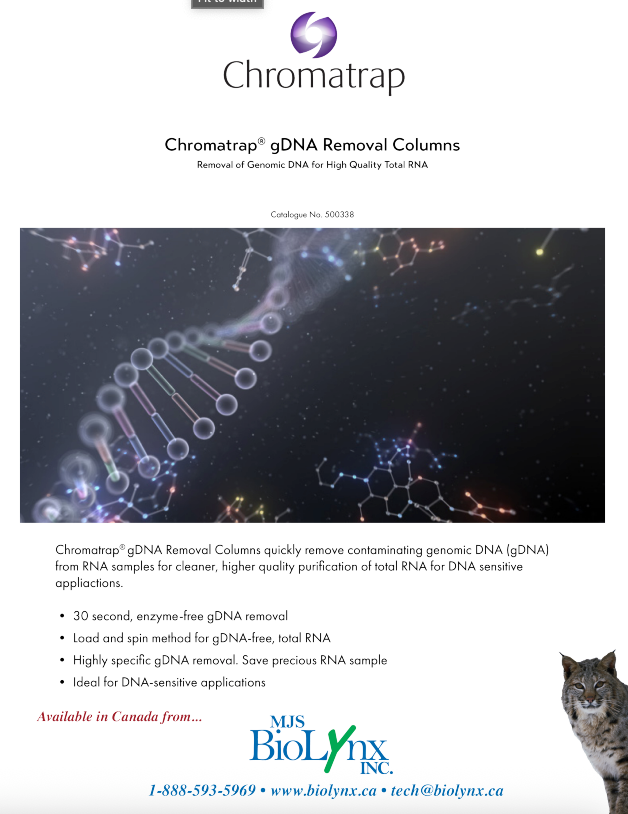 Chromatrap gDNA Removal Columns
