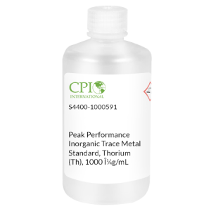 *Peak Performance Inorganic Trace Metal Standard, Thorium (Th), 1000 μg/mL in 2% HNO3, 100 mL