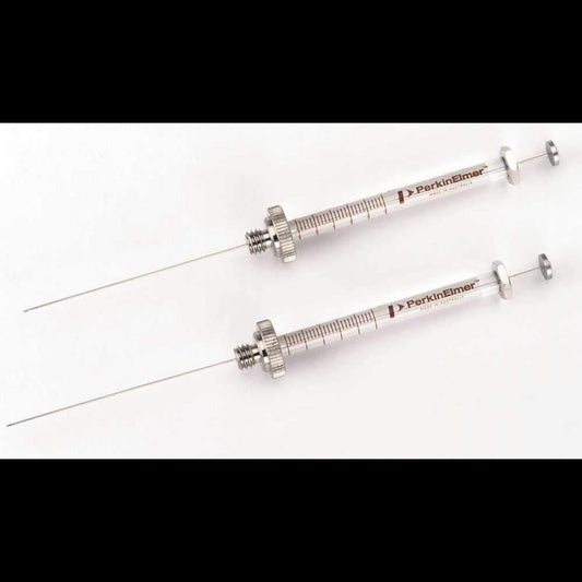 Clarus AutoSystem Autosampler Syringe, 5 µL, 0.63 mm OD, Metal Plunger In Barrel with PTFE-Tipped Seal