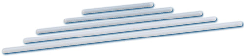 Stirring Rod, 10", PTFE with Steel Core, 6/pk