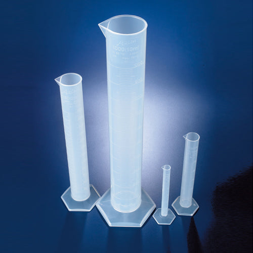 Molded Graduated Cylinder, 250 mL, PP, 10/pk