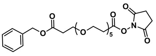 Bis-dPEG®₅, half benzyl half NHS ester - 1000 mg