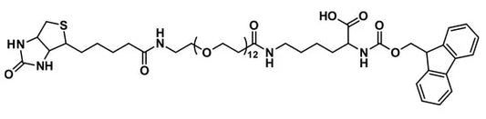 Fmoc-N-Lys-(dPEG®₁₂-biotin)-OH-(acid) - 1000 mg