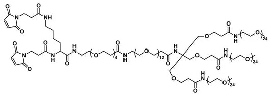 Bis-MAL-Lysine-dPEG®₄-dPEG®₁₂-Tris(m-dPEG®₂₄)₃ - 100 mg
