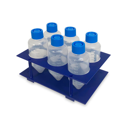 Centrifuge Tube, 250mL, PP, sterile, with screw-cap, includes one 6-position tube rack, 14 bags of 5 tubes, 70/cs