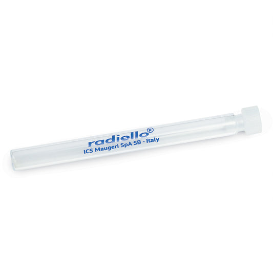 Pk.100 empty glass tubes with stopper, 2.8 mL