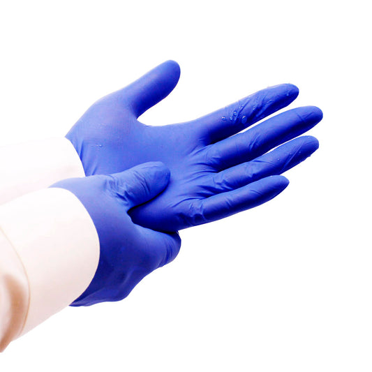 Layer4® RapidDon Powder-Free Nitrile Gloves, Light Indigo Blue, 9.5 Inches Long, 10 Boxes of 250 (2500/Case), Small