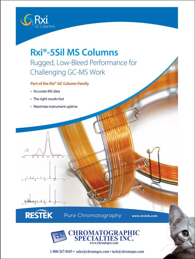 Rxi-5Sil MS Columns – Rugged, Low-Bleed Performance for Challenging GC-MS Work