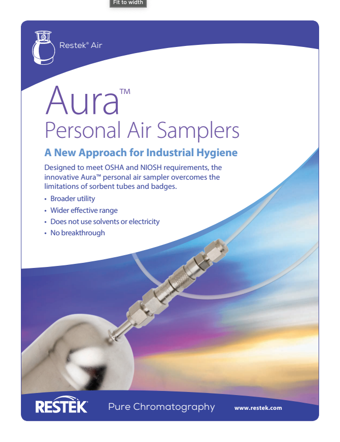 Aura™ Personal Air Samplers - A New Approach for Industrial Hygiene