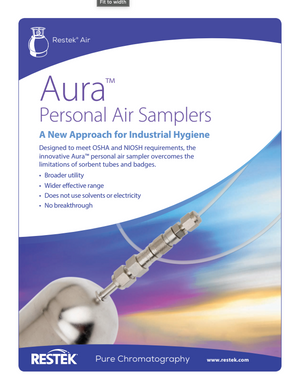 Aura™ Personal Air Samplers - A New Approach for Industrial Hygiene