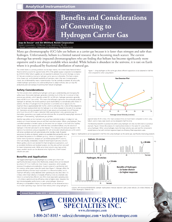 Benefits & Considerations of Converting to Hydrogen Carrier Gas