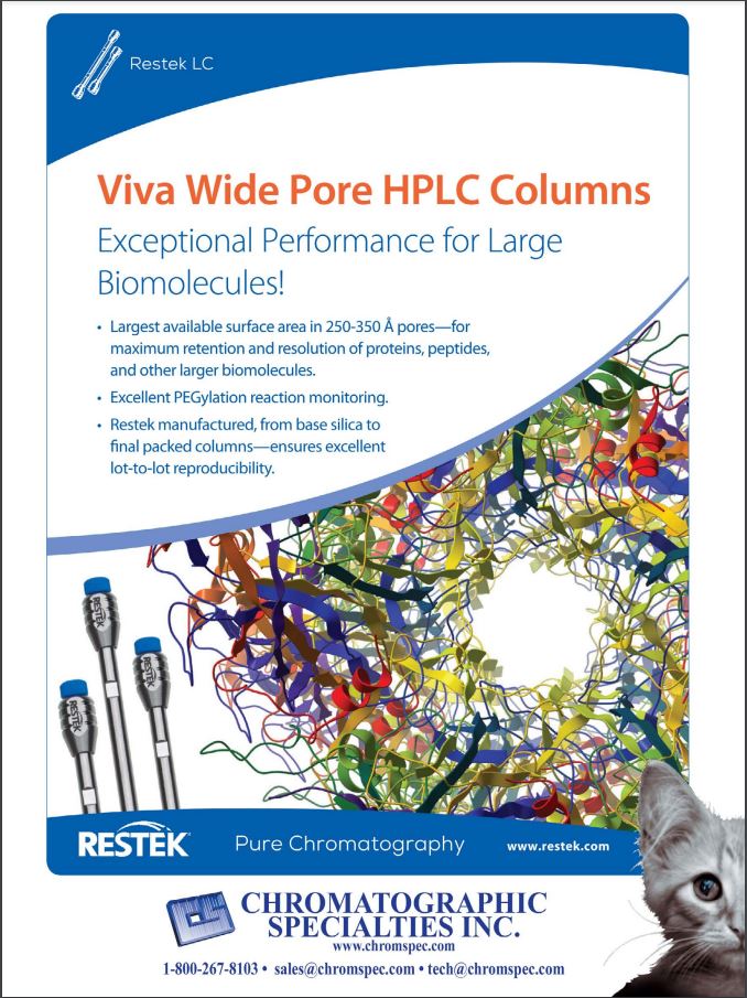 Viva Wide Pore HPLC Columns - Exceptional Performance for Large Biomolecules!