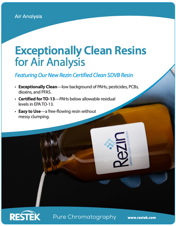 Exceptionally Clean Resins for Air Analysis