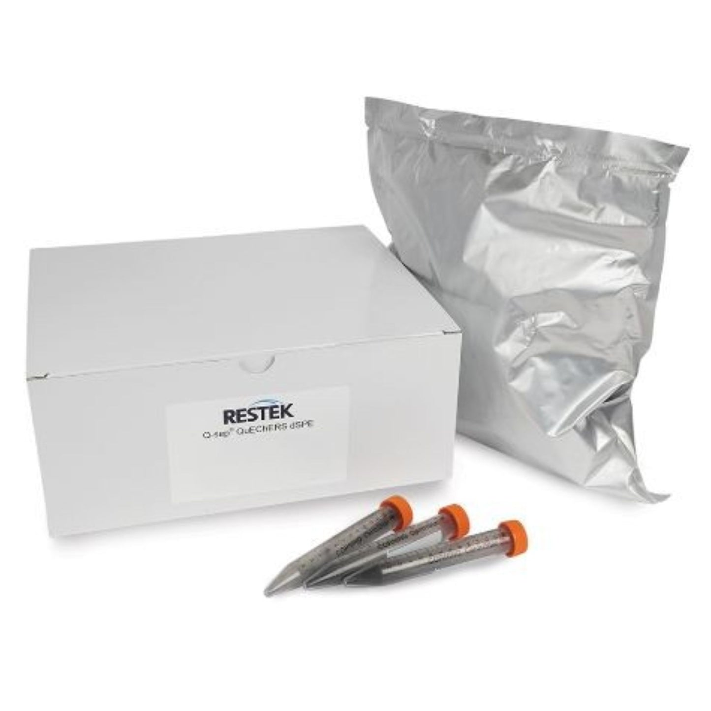 Q-sep QuEChERS dSPE 15 mL Centrifuge Tube, Contains 900 mg MgSO4, 300 mg PSA, 300 mg C18-EC, 45 mg GCB, 50/pk