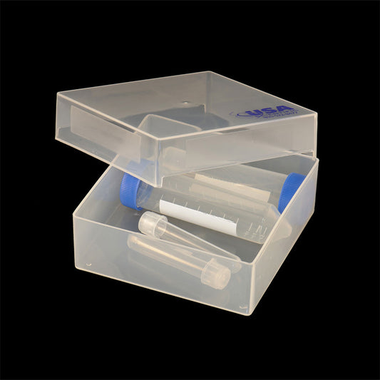 Polypropylene Box, Natural Color, 5.1 In L x 5.1 In W x 1.8 In H, 5/Pack